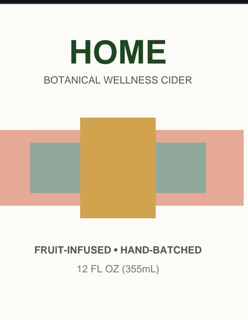Home — Botanical Wellness Cider label